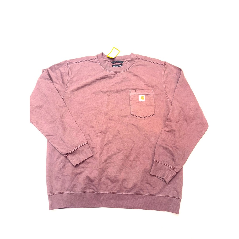 CARHARTT New $65 Mid-Weight Brown Relaxed Fit Long Sleeve Crewneck Sweatshirt C3